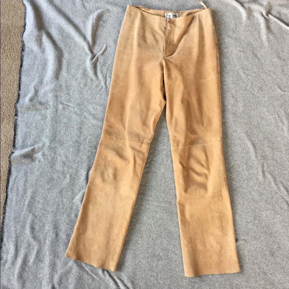 Fabulous leather tan pants